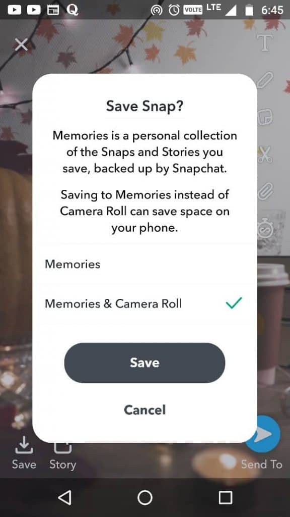 does record it app notify snapchat